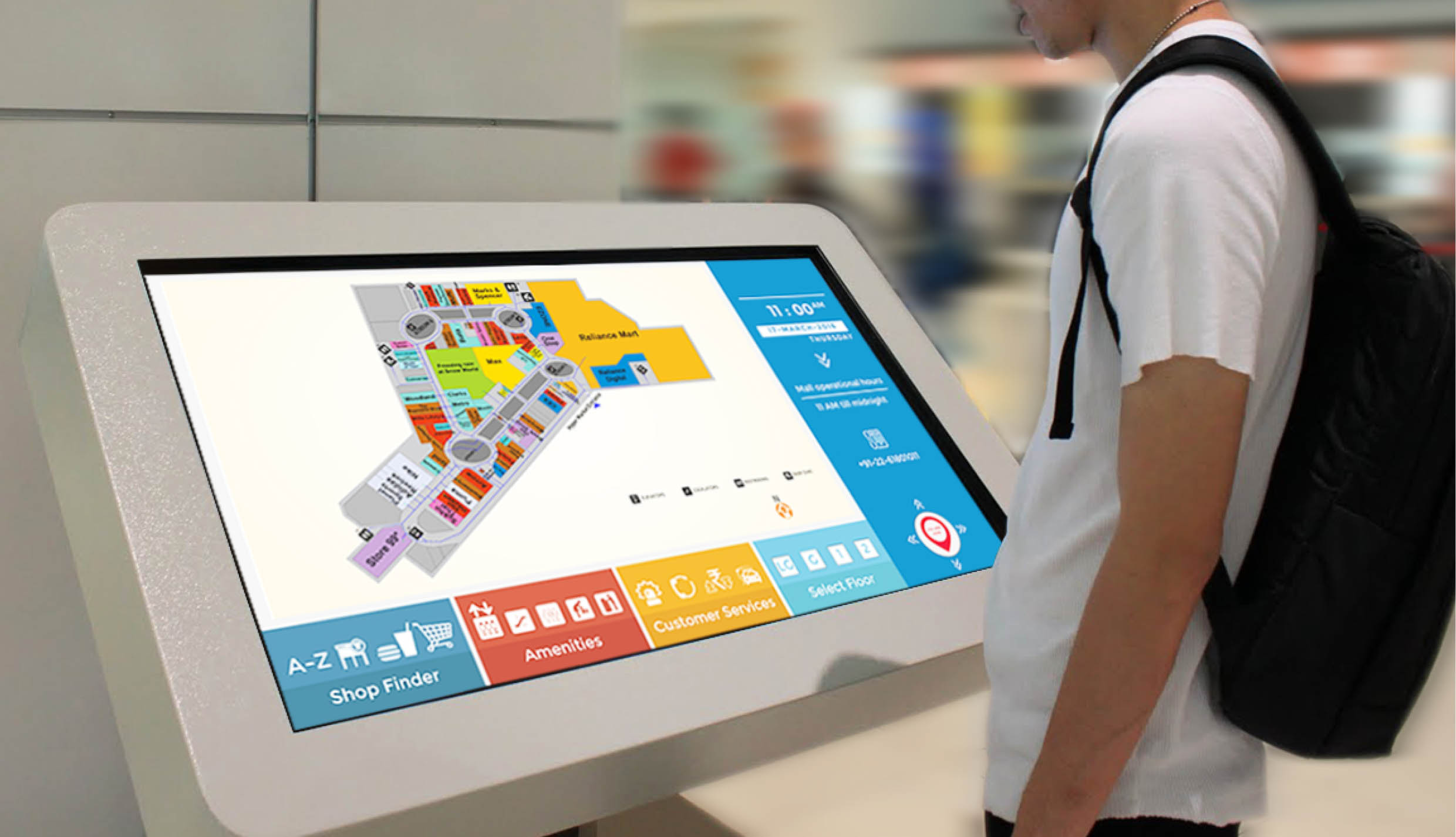 Interactive Wayfinding Kiosk – Sakthi Solutions